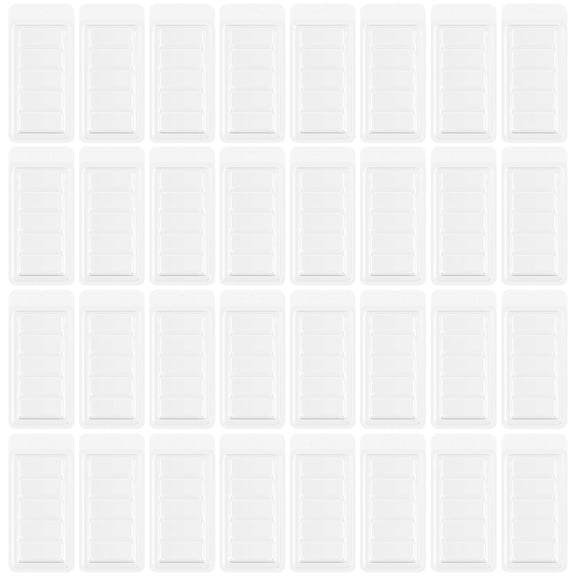 UPOUART Clear Wax Melt Containers for DIY Use Transparent PC Material MultiGrid Design 100 Pcs