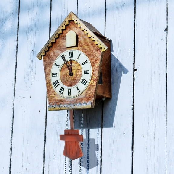 UPOUART Grandfather Clock Pendulum Brown Wood and ABS Stylish Design