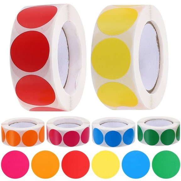 UPOUART Colored Dot Marker Stickers Round Labels for Color Coding and Decor