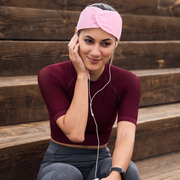 UPOUART Comfortable Cotton Headband for Washing Face and Yoga, Assorted Colors, Easy to Wear 3Pcs