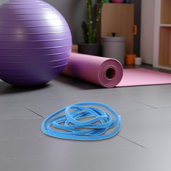 UPOUART Comfortable Gymnastic Fitness Rope Sky Blue for Outdoor Training and Rhythmic Jumping