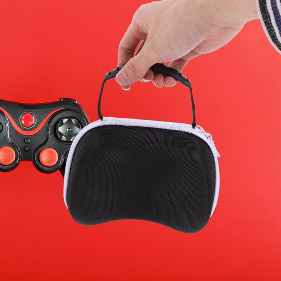 UPOUART Compact Black Controller Case with Hard Shell Protection and Comfortable Carry Strap