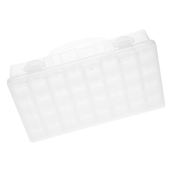 UPOUART Plastic Bead Storage Organizer Box with Multiple Compartments and Secure Lid, Compact Craft Supply Container for Accessories