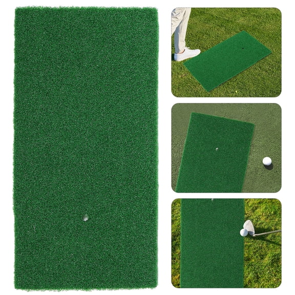 UPOUART Compact Portable Golf Practice Mat with Realistic Turf for Accuracy and Skill Training