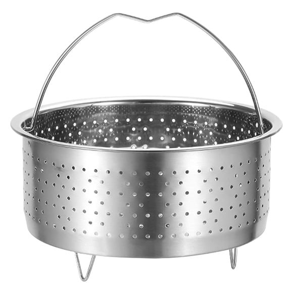 UPOUART Compact Stainless Steel Steamer Basket for Steaming Rice Buns Fish and Vegetables