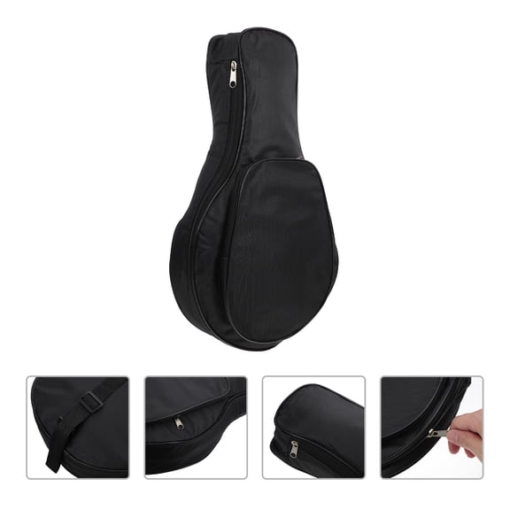 UPOUART Black Dumb Drum Storage Bag with Smooth Zipper for Secure and Convenient Equipment Storage