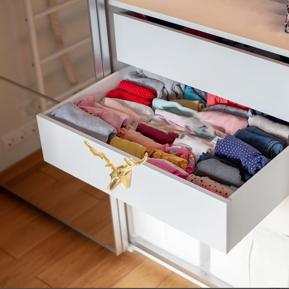 UPOUART Copper Cabinet Handles Vintage Cabinet Handle Golden Decorative Touch 1Set