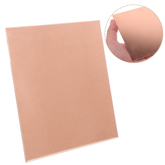 UPOUART Copper Jewelry Making Supplies Copper Plate Pink 1Pcs for Diy Projects