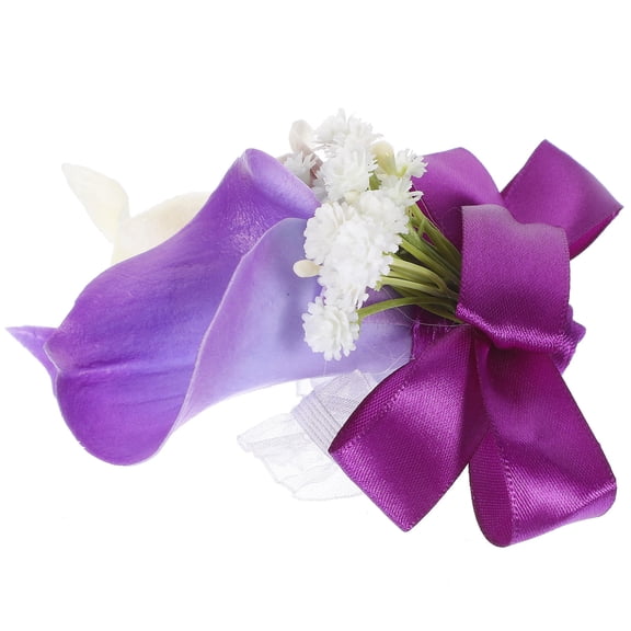 UPOUART Corsage Prom Purple Plastic Forest Feel Banquets 1Pack