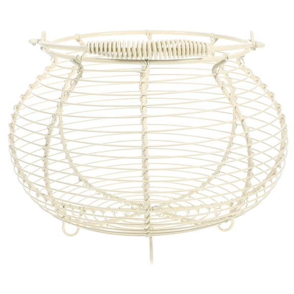 UPOUART White Iron Wire Fruit Basket Set, Minimalist Kitchen Storage Organizer, Wire Basket for Fruits and Vegetables