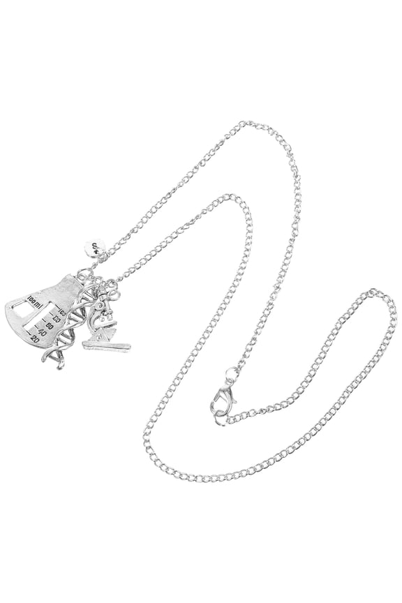 Creative Dna Pendant Necklace with Spiral Structure for Daily Wear and