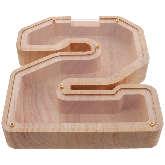 UPOUART Creative Wooden Piggy Bank Transparent Design For Money Box For Savings Develop Habits Home Decoration Present
