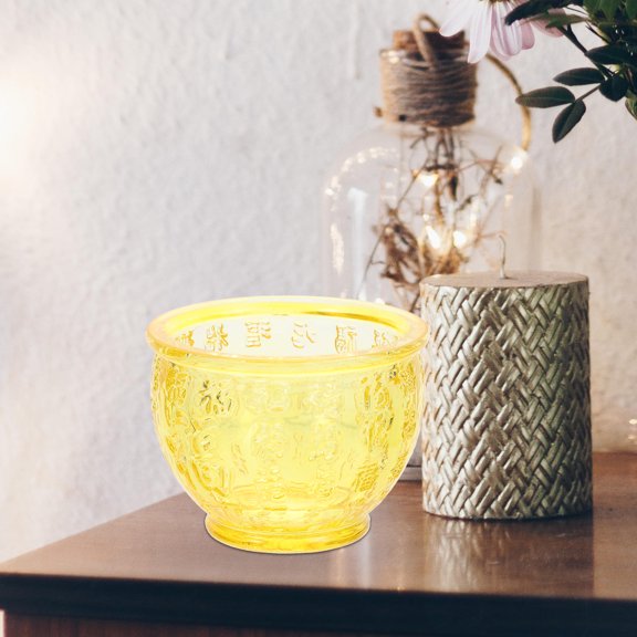 UPOUART Crystal Cornucopia Wealth Bowl Assorted Colors Decorative Treasure Basin for Home Office Table Decor