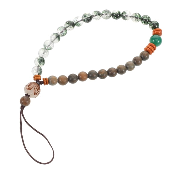 UPOUART Crystal Phone Charm Strap with Beaded Wristlet for Stylish Mobile Phone Decor