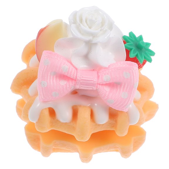 UPOUART Cute MultiFunctional PVC Cake Model Keychain Ornament for Decorating Portable Dessert Pendant