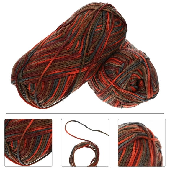 UPOUART DIY Cotton Woolen Yarn 2 Rolls for Crochet and Knitting Projects by Handcraft Enthusiasts