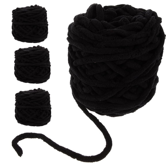 UPOUART DIY Crochet Thread 4 Rolls Chunky Yarn for Knitting Washable and Durable