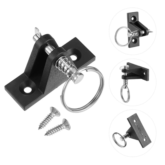 UPOUART Deck Hinges Nylon Marine Grade Hinge Black Corrosion Resistance Fishing 1Pack