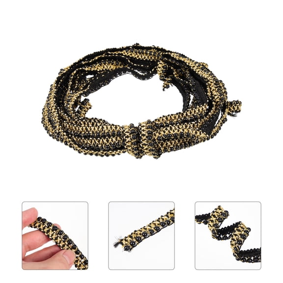 UPOUART Decorative Black Trim Ribbon Elegant Lacework for Clothing and Skirt DIY Embellishment