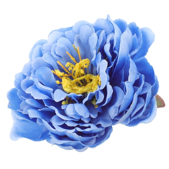 UPOUART Blue Flower Hair Clip Large Simulated Peony Decorative Barrette for Weddings Parties