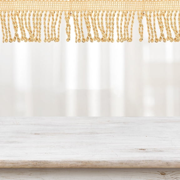 UPOUART Decorative Golden Tassel Fringe Trim for Curtains and Sofas, High-Grade Material
