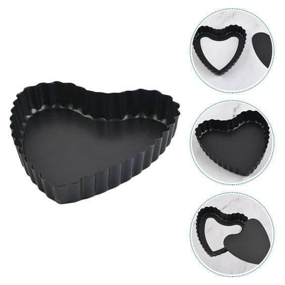 UPOUART Decorative Heart Shaped Baking Tin Carbon Steel Quick Cooling for Family Use 1Pcs