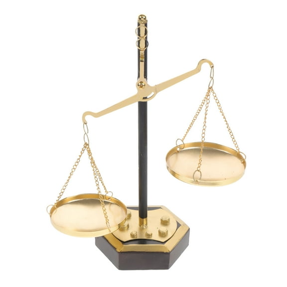 UPOUART Metal Balance Scale Table Decor Inspired by Libra Zodiac Symbol, Elegant Home Display