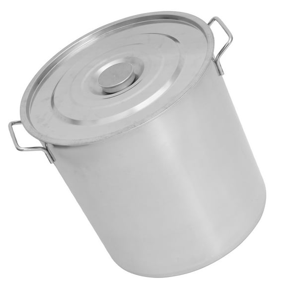 UPOUART Large Capacity Deep Stainless Steel Stock Pot with Lid, Ideal for Cooking Soups, Stews, Pasta, and More