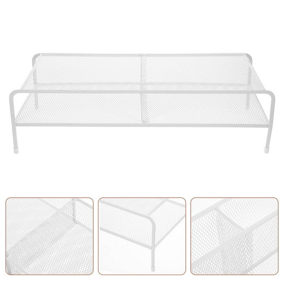 UPOUART Monitor Bracket Stand Desk Riser for Monitor White Iron 1Pack Simple and Practical Back to School