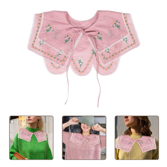 UPOUART Removable Collar for Women Pink Shawl Decorative 1 Pack