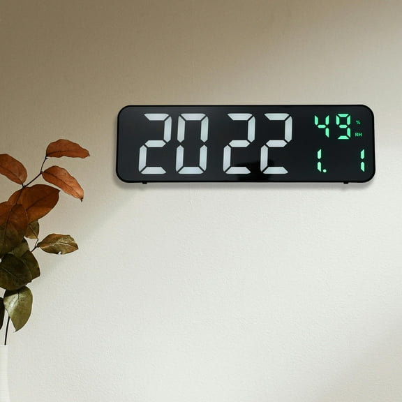 UPOUART Digital Clock With Temperature For Living Room 1Pack