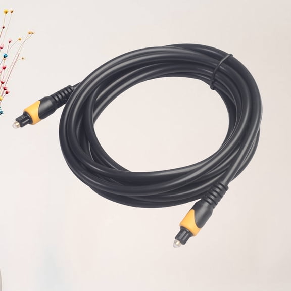 UPOUART Optical Fiber Audio Cable Black High Precision Digital Audio Cable for Speaker Connection