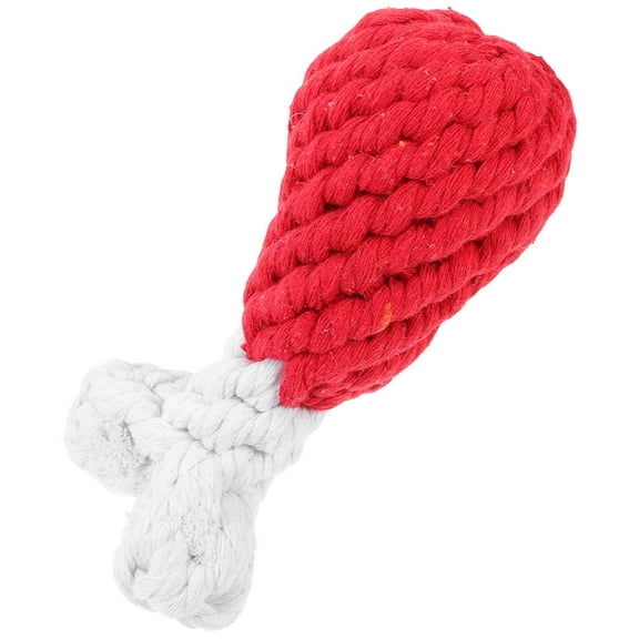 UPOUART Dog Joint Toy Cotton Rope Drumstick Shape Assorted Colors for Medium Dog 1 Set