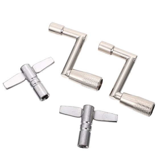 UPOUART 4-Piece Metal Drum Set Tuning Keys Tools Z Type 6.5x2.0 Inch for Drum Repair and Maintenance