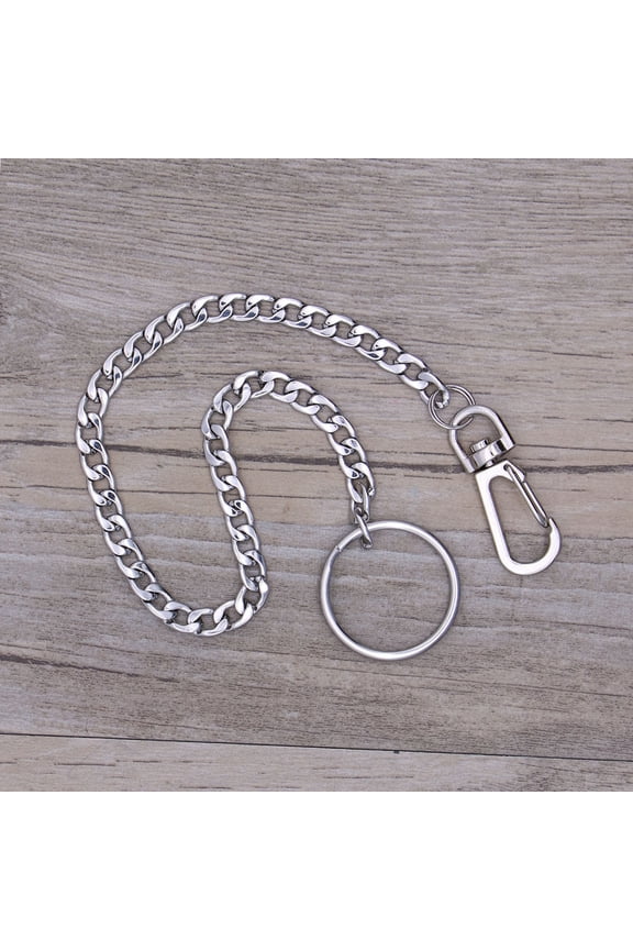 Durable Stainless Steel Key Chain Portable Safety Ring for Secure Pocket and Waist Use