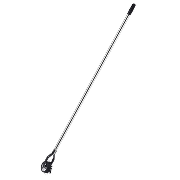 UPOUART 1 Set Rotary Lawn Edger Edging Function Silver Stainless Steel for Garden Maintenance