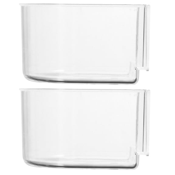 UPOUART Durable Transparent Plastic Bird Feeding Trough for Wild and Pet Birds