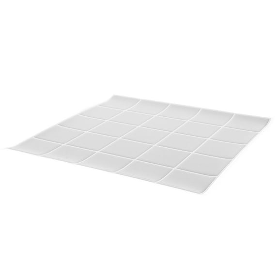 UPOUART White 3D Bathroom Wall Stickers with Self Adhesive, Oil Resistant for Home Decoration and Easy Application