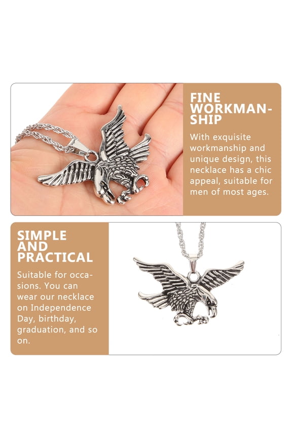 Eagle Necklace Chain for Men Adds Charm and Represents Success and Freedom
