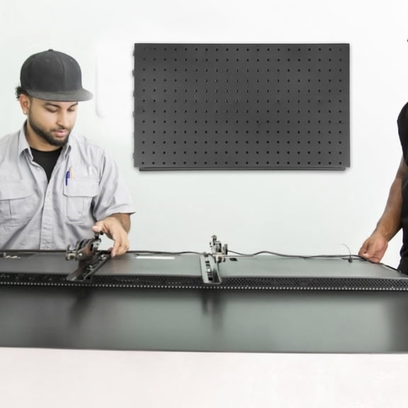 UPOUART Metal Pegboard Panel for Garage Wall, Easy Install Tool Organizer and Storage Solution