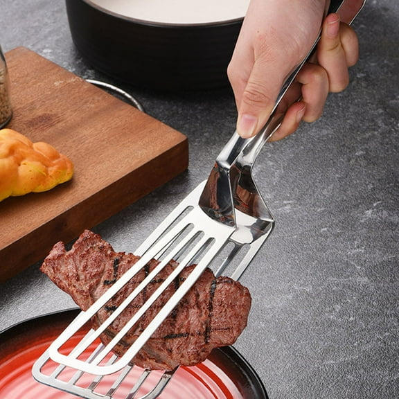 UPOUART Stainless Steel Slotted Fish Turner Spatula for Home Cooking, Flipper, 1 Piece Kitchen Tool
