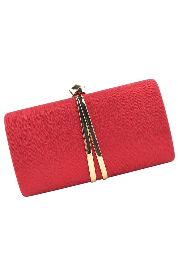 Elegant Red Chain Bag Evening Clutch Perfect for Party Prom Wedding Night