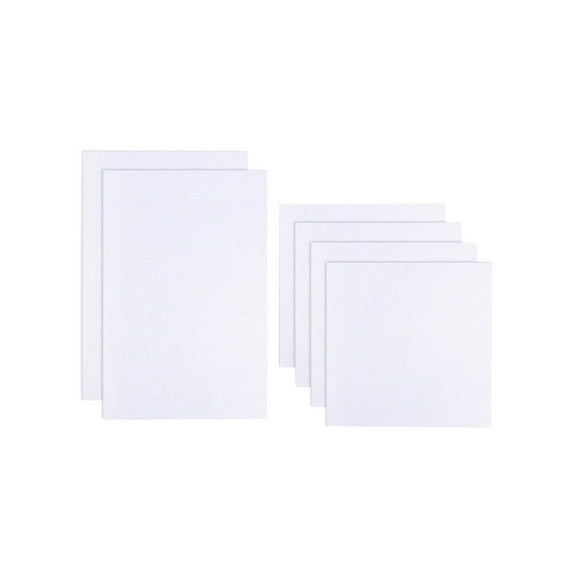 UPOUART 6pcs White Plain Cotton Fabric for Sewing, Quilting, Crafts, Family Activities and Projects