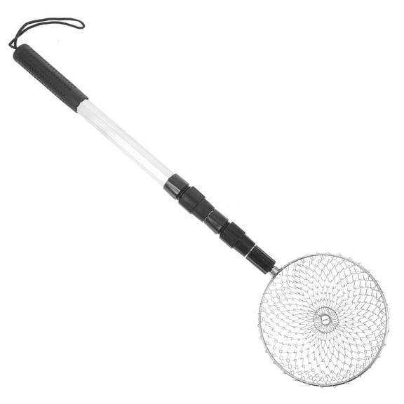 UPOUART Extendable Metal Basket for Chicken Coop with Telescopic Handle and Protective Mesh