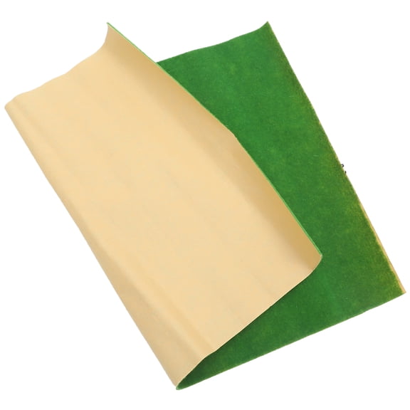 UPOUART Fake Grass Mat for Sand Table Model with Green Artificial Turf Landscape