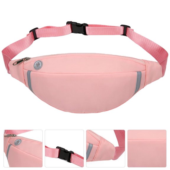 UPOUART Fashion Waist Bag Women Pink Cloth Compact Style 1Set