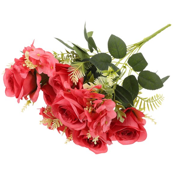 UPOUART Elegant Red Faux Rose Flowers for Table Centerpiece and Home Decor