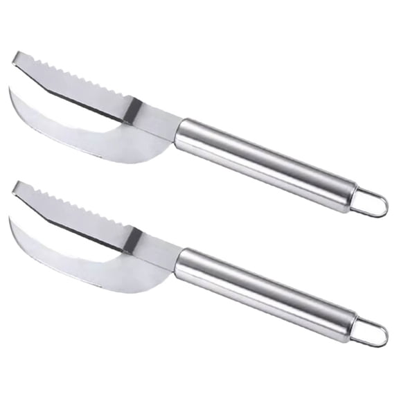 UPOUART Fish Gutting 2-in-1 Fish Peeler Scaler Stainless Steel 2pcs
