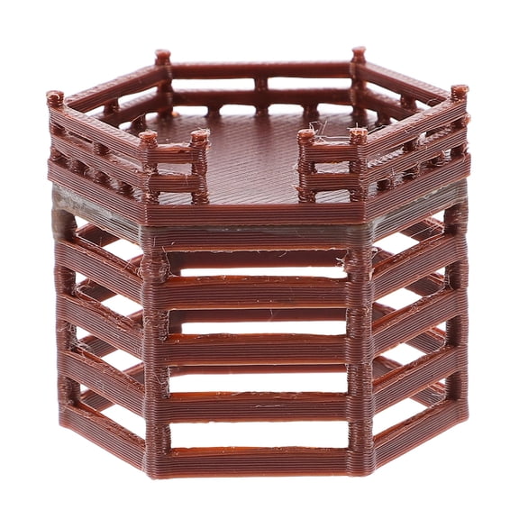 UPOUART Brown Fish Decoration Platform Ornament for Terrarium and Garden Display, Aquarium Accessories