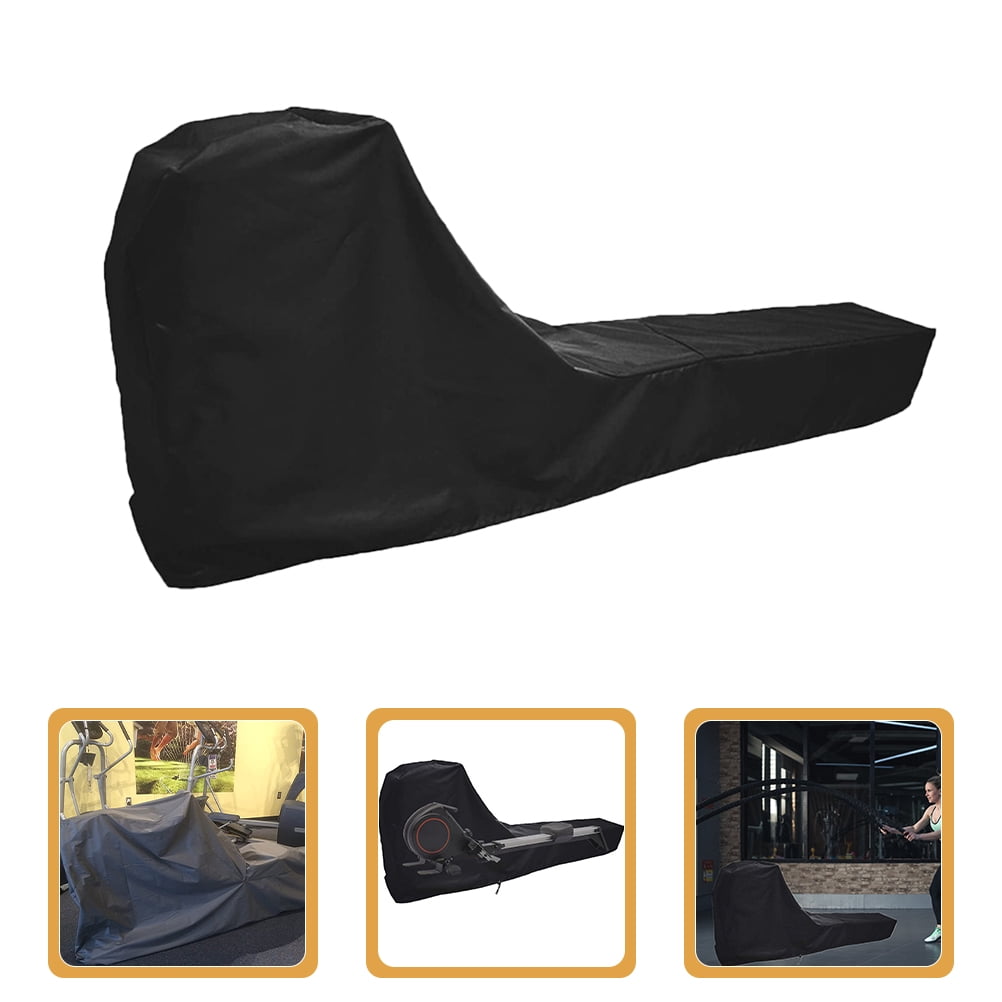 UPOUART Indoor Rowing Machine Protective Cover, Coated Oxford Fabric, Sleek Black Design, 1 Set Model 201D